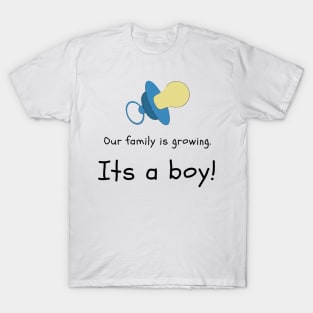 Love this 'Our family is growing. Its a boy' t-shirt! T-Shirt